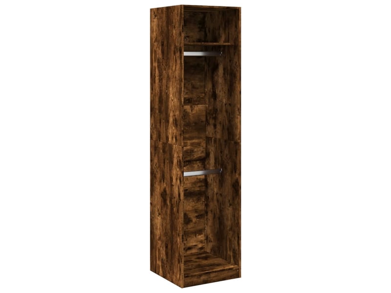 Garde-robe, armoire de rangement chêne fumé 50x50x200 cm bois d'ingénierie shl41123  - Conforama A