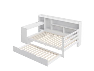 Lit banquette 90x200 cm    coloris blanc