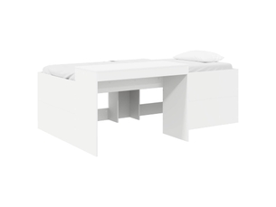 Lit simple 80x200 cm coloris blanc