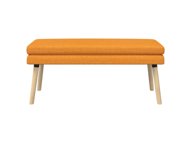  Banc d'entrée, banc à double couche jaune foncé 110x40x47 cm tissu  - Conforama E