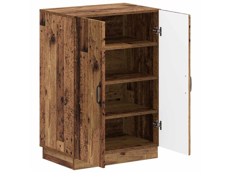  Meuble à chaussures, armoire à chaussures hoorn 59,5x39,5x87 cm bois ancien  - Conforama C