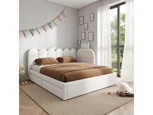 Lit banquette 90x200 cm coloris gris