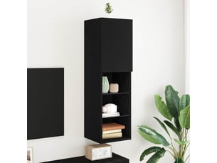 Meuble tv coloris noir 30.5 cm <strong></strong> <strong></strong>