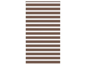 Store zèbre, store de fenêtre marron 135x200cm largeur du tissu 130,9cm polyester cf48673