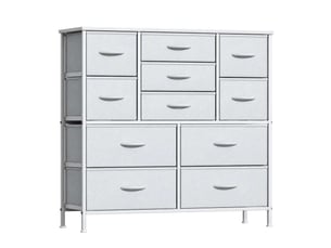Chiffonnier 11 tiroir(s) <strong>GENERIC HOME</strong> <strong></strong> coloris blanc largeur 30 cm hauteur 97 cm
