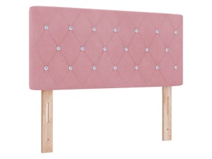 Tete de lit A poser largeur 100 cm rose