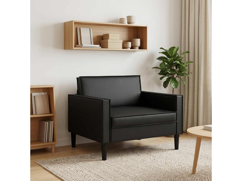 Vidaxl fauteuil xl noir simili cuir - Conforama B