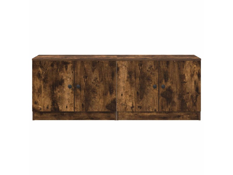  Table de chevet avec stockage 2 pièces chêne fumé 66 x 35 x 48 cm  - Conforama E