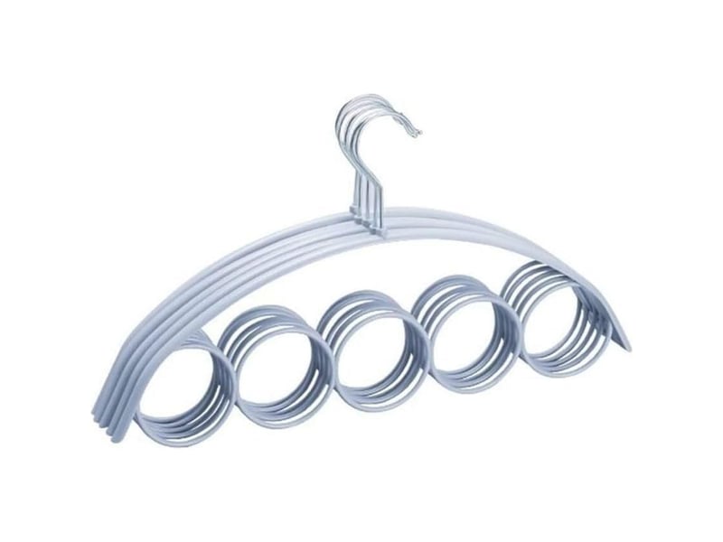  Pack cintres chale écharpe ceinture cravate 5 anneau cintre de stockage affichage cintre placard organisateur en plastique cintre  - Conforama A