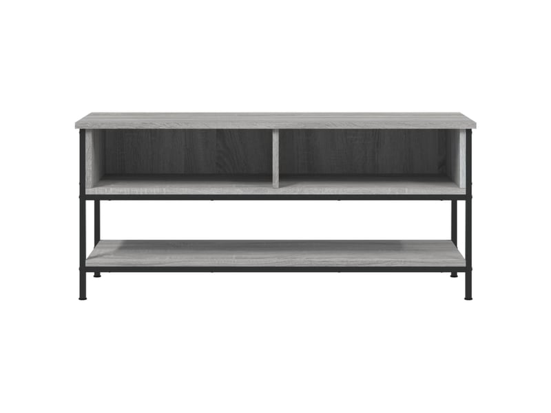  Meuble tv - banc tv - meuble de rangement sonoma gris 100x35x45 cm bois d'ingénierie  - Conforama D