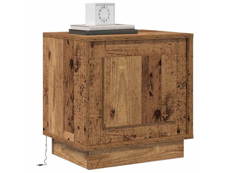  Table de chevet - cabinet de chevet - table de nuit bois ancien 44 x 34,5 x 45 cm  - Conforama B