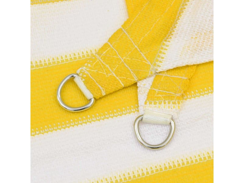  Voile d'ombre - voile d'ombrage - voile parasol 2,5 x 4,5 m hdpe rectangulaire jaune et blanc  - Conforama C