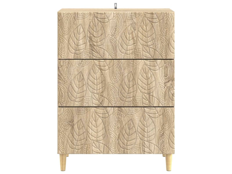  Armoire de rangement bureau, armoire à tiroirs chêne sonoma 66 x 34,5 x 90 cm shl7051  - Conforama E
