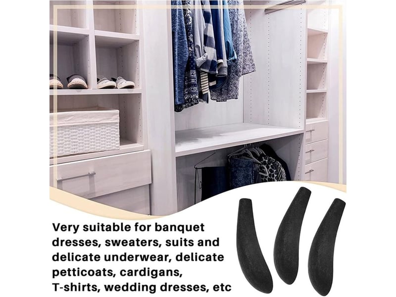 Csparkv lot de 10 cintres en mousse pour cintres pour pulls, sans bosses, coussinets de cintres standard pour placard, armoire, larges cintres standard pour la maison, les bureaux - Conforama B