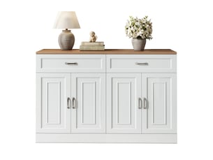 Buffet 4 porte(s)  2 tiroir(s) LPOSPI  - 120 cm coloris blanc 