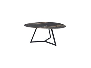 Table basse forme atypique coloris noir MEUBLORAMA  - 55 cmx70 cm