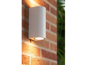 Applique murale cylindrique 2xgu10 blanche - lucide - zaro
