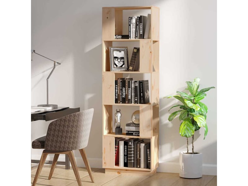  Bibliothèque, étagère de rangement 51x25x163,5 cm pin solide  - Conforama C