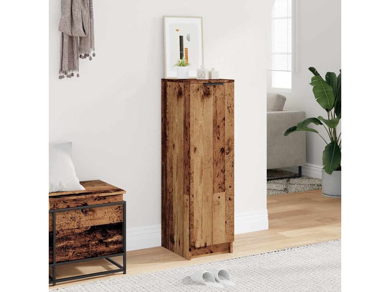  Meuble à chaussure, armoire à chaussures vieux bois 29,5x35x100,5cm bois ingénierie  - Conforama C