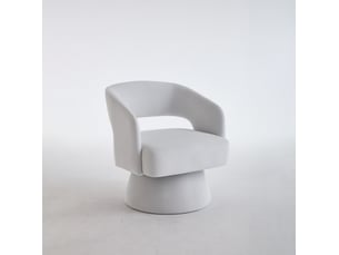 Fauteuil fixe pivotant  HAVRYA  Tissu beige vendu A l'unité