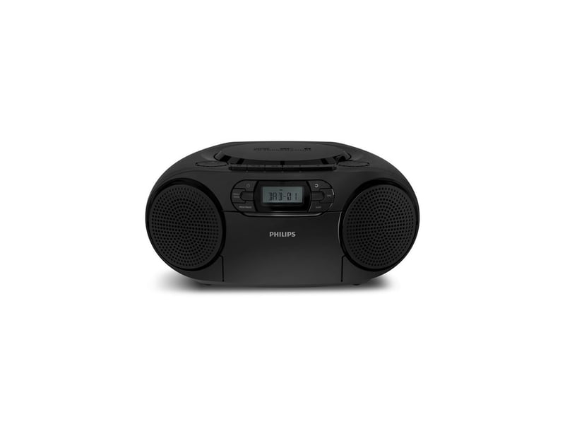  Radio lecteur cd portable avec dab+ bluetooth 6.0 lecteur cassette usb et prise casque noir 1-23471527 - Conforama A