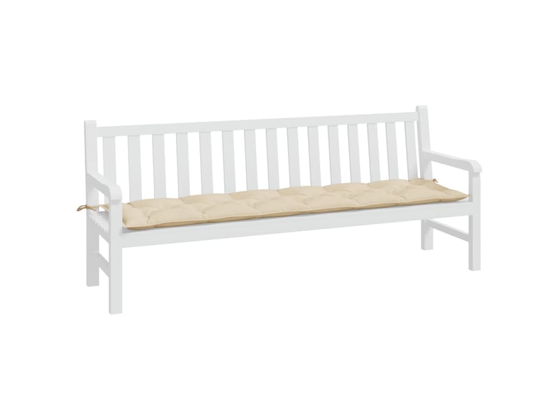  Coussin de banc de jardin, coussin d'assise beige 200x50x7 cm tissu oxford cf52658  - Conforama C
