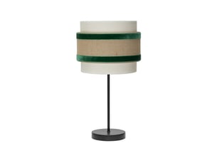 Lampe à poser fabrilamp cornalina beigevert 1 x e14 47 x 18 x 18 cm