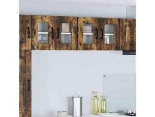 Meuble mural de cuisine | armoire de cuisine 2 pcs chêne fumé shl4299