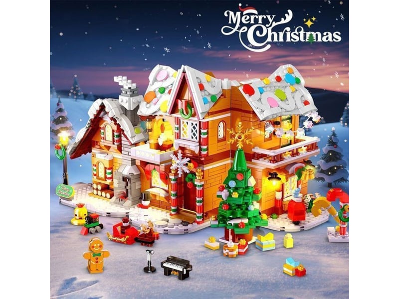  Maison de noël princesse led 1421 pièces 3 modèles  - Conforama C