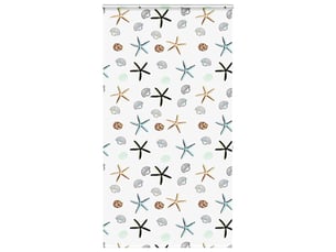 Store enrouleur de douche, store à rouleau avec cassette largeur du tissu 126 cm cf45095