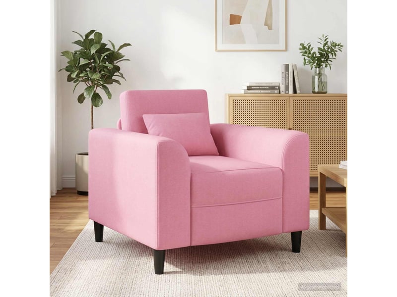  Vidaxl fauteuil rose tissu  - Conforama B