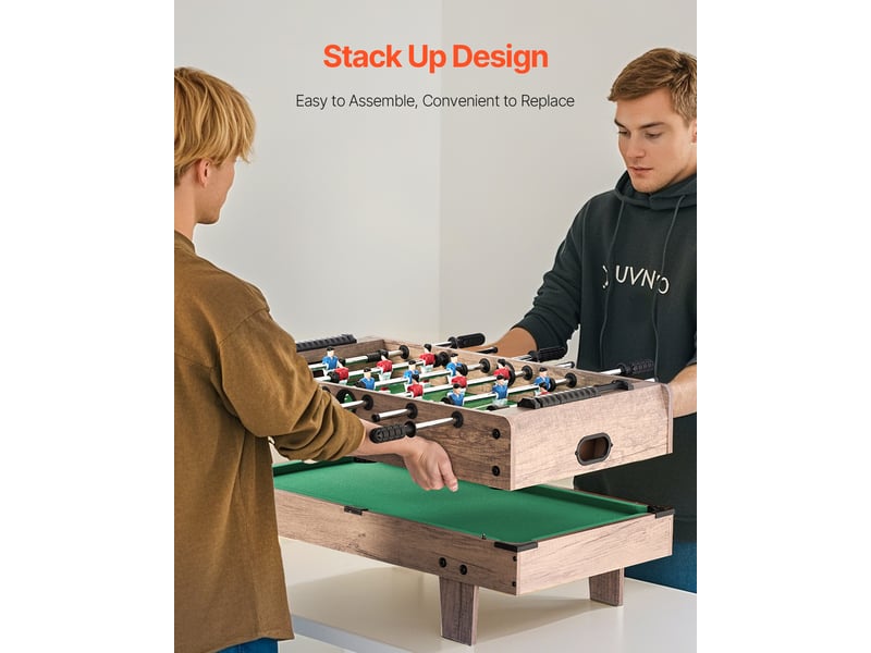  Vevor table de hockey sur air 82 cm 4 en 1 avec billard ping-pong pour famille  - Conforama D