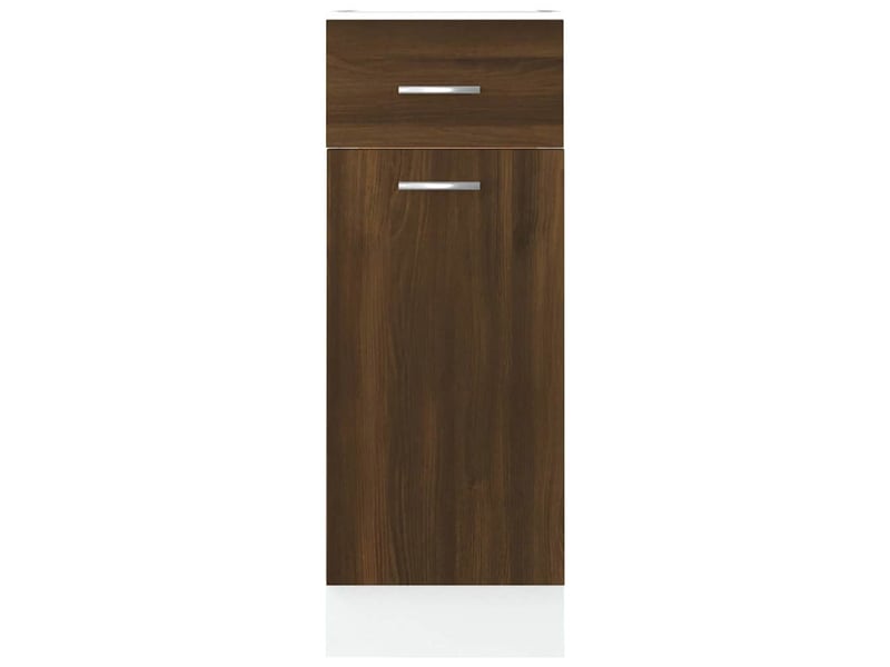 Armoire de cuisine, armoire à tiroirs lyon chêne brun 30x46x81,5cm bois d'ingénierie - Conforama E