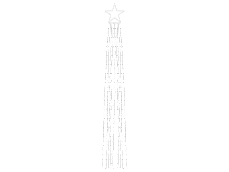  Guirlande de sapin de noël 320 led blanc froid 375 cm  - Conforama E