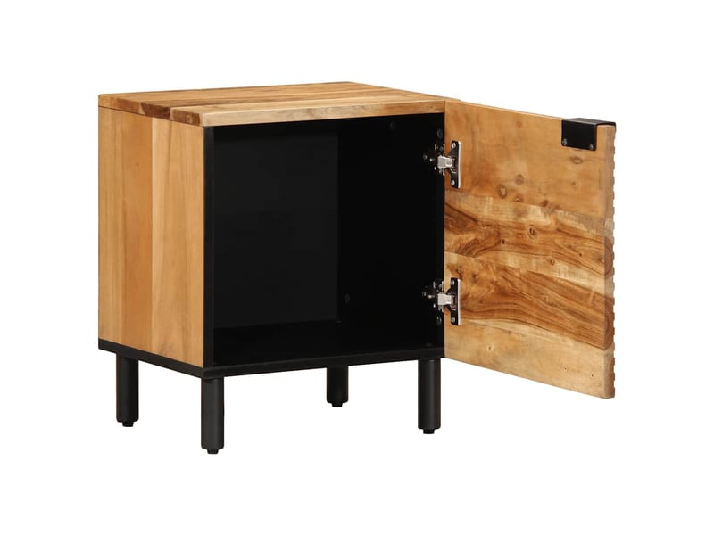 Lot de 2 tables de chevet - cabinet de chevet - table de nuit () 40 x 33 x 46 cm bois massif d'acacia - Conforama B
