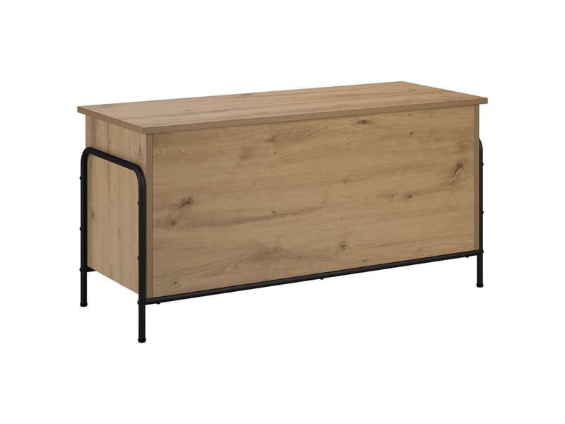 Boîte de rangement, coffre de rangement chêne artisanal 80x40x49,5 cm shl77215 - Conforama A