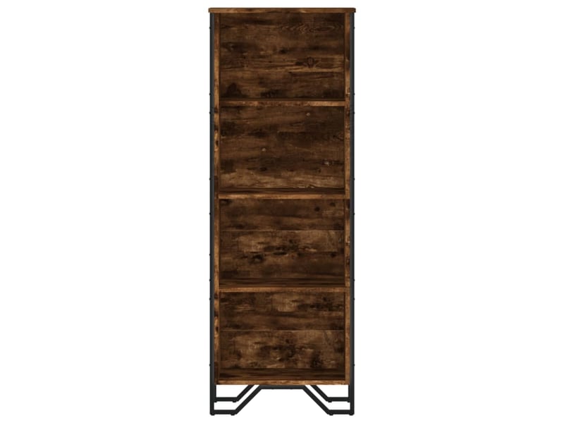  Bibliothèque, étagère de rangement chêne fumé 50x31x137,5 cm bois d'ingénierie  - Conforama D