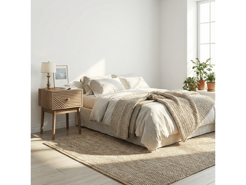  Table de chevet avec 2 tiroirs pour chambre en mdf 40×40×55 cm chêne  - Conforama C
