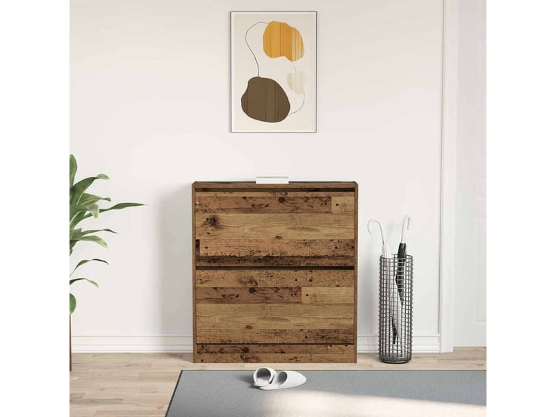  Meuble à chaussure, cabinet à chaussures 80x21x87,5 cm bois d'ingénierie shl7771  - Conforama D