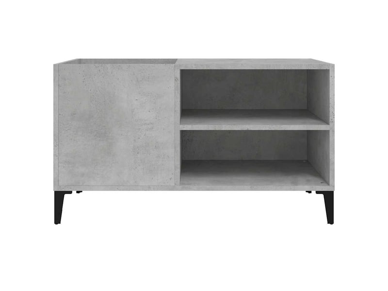  Armoire à disques, armoire de rangement gris béton 84,5x38x48 cm bois d'ingénierie  - Conforama D