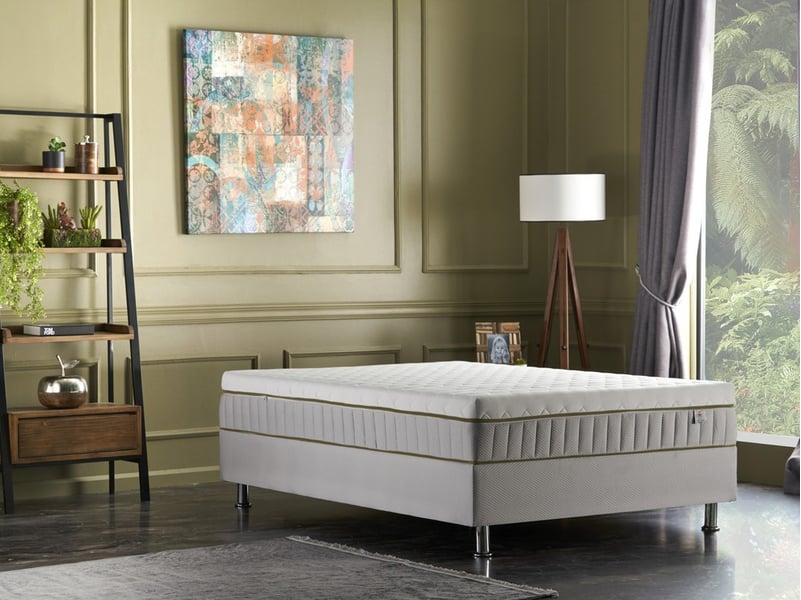 Natavega ; matelas 140x190 surmatelas intégré ; mousse hr40kg extraits de soja 069061200099 - Conforama B
