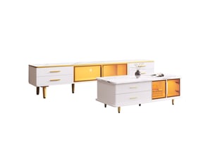 Meuble tv coloris blanc 170 cm MODENVIE  