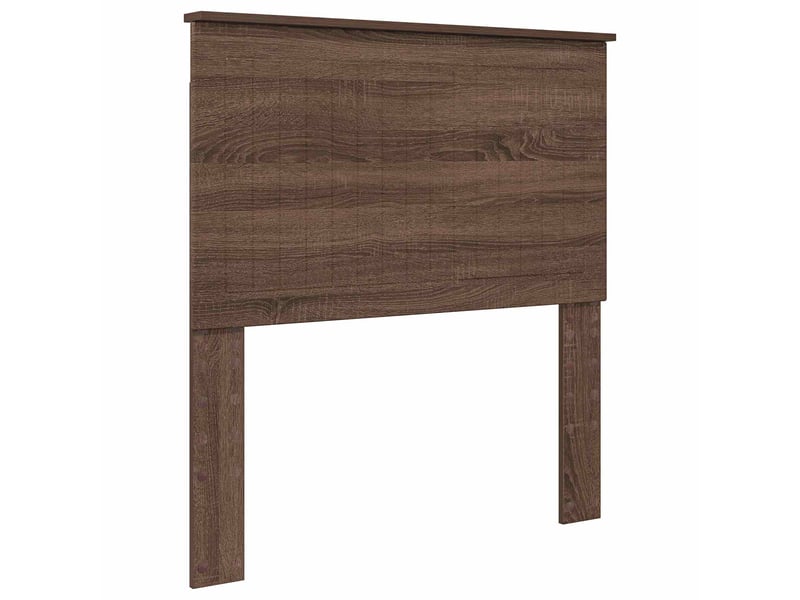 Lit simple- lit adulte - cadre de lit chêne brun 90 x 190 cm bois de pin massif - Conforama D