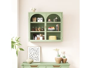 Armoire KORFEE coloris vert largeur 23 cm