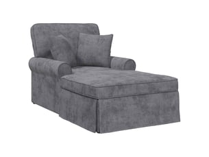 Fauteuil relax manuel VIDAXL  Polyester gris