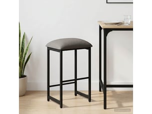 Tabouret de bar, chaise de bar gris clair 40x32x74 cm bois d'ingénierie shl25128