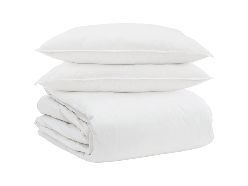  Ensemble de duvet avec oreiller 3 pcs - couette blanc plume de canard  - Conforama A