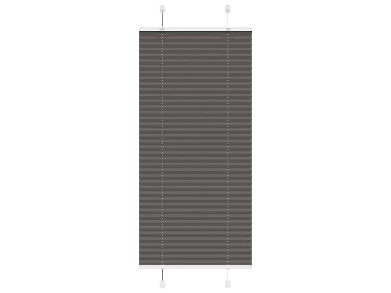  Store plissé, store de fenêtre noir 60x150 cm largeur du tissu 59,4 cm polyester cf46944  - Conforama B