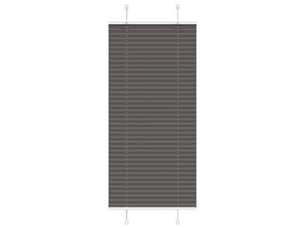 Store plissé, store de fenêtre noir 60x150 cm largeur du tissu 59,4 cm polyester cf46944