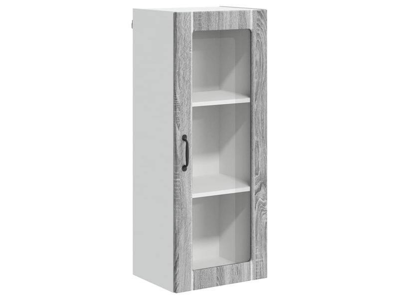 Meuble mural de cuisine, cabinet en verre mural sonoma gris 40x31x100cm - Conforama A